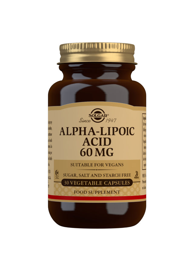 Solgar Alpha Lipoic Acid, 60mg, 30 VCapsules