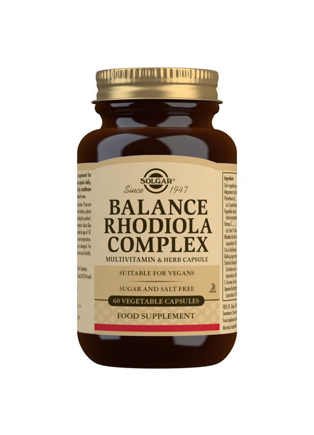 Solgar Balance Rhodiola Complex, 60 VCapsules