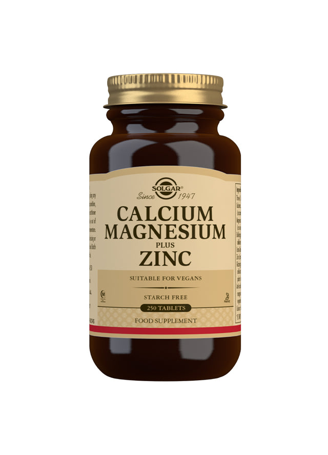Solgar Calcium Magnesium Plus Zinc, 250 Tablets