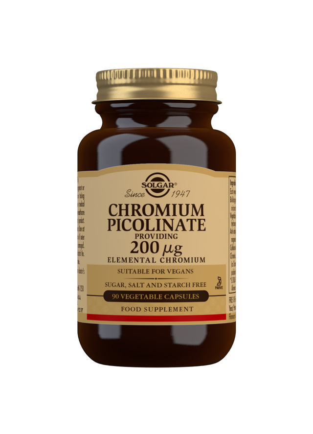 Solgar Chromium Picolinate 200ug, 90 Capsules