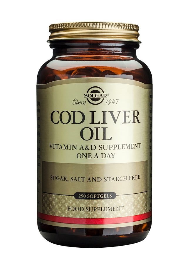 Solgar Cod Liver Oil, 250 SoftGels