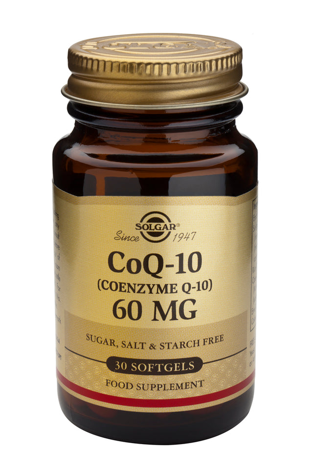 Solgar Coenzyme Q10, 60mg, 30 SoftGels