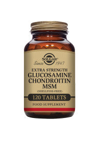 Solgar Extra Strength Glucosamine Chondroitin MSM, 120 Tablets
