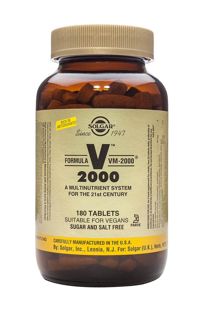 Solgar Formula VM 2000 Multi-Nutrient, 180 Tablets