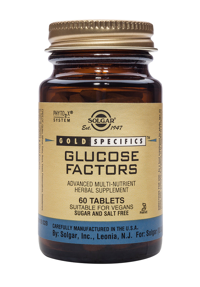 Solgar Gold Specifics Glucose Factors, 60 Tablets