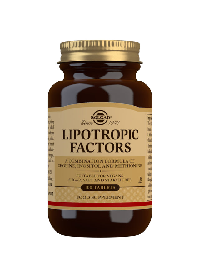 Solgar Lipotropic Factors, 100 Tablets