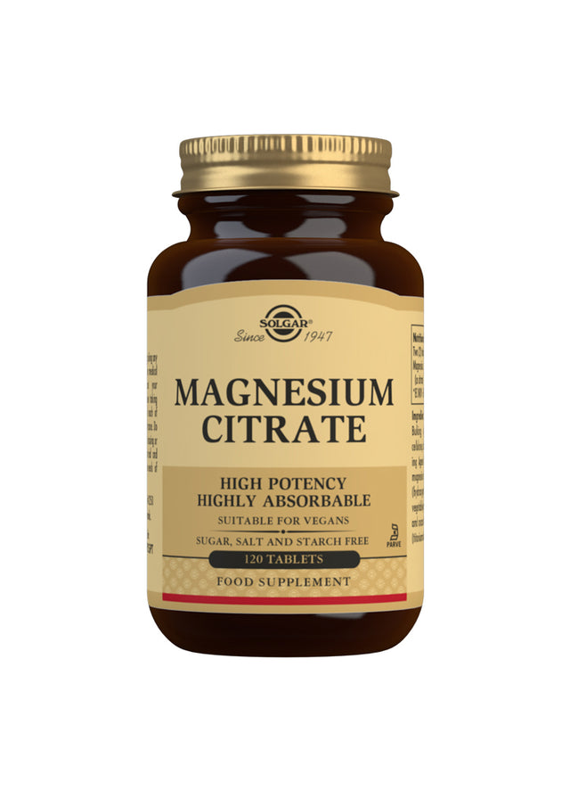 Solgar Magnesium Citrate, 120 Tablets
