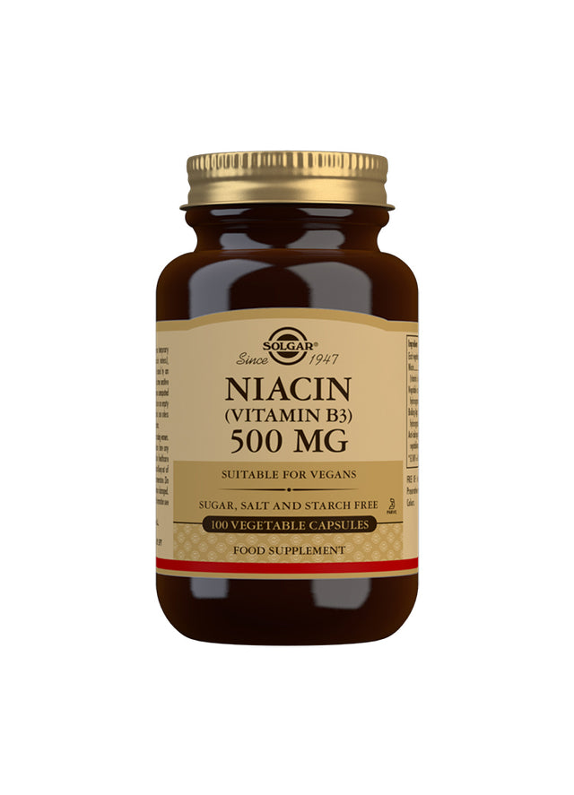 Solgar Niacin- 500mg,100 VCapsules