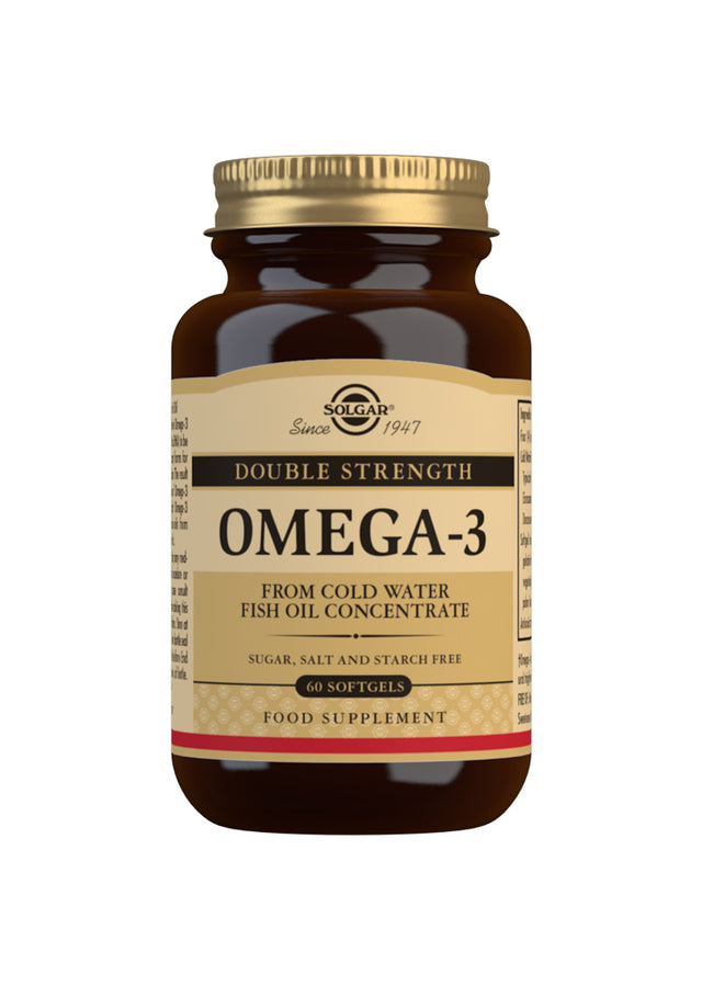 Solgar Omega-3 Double Strength, 60 SoftGels