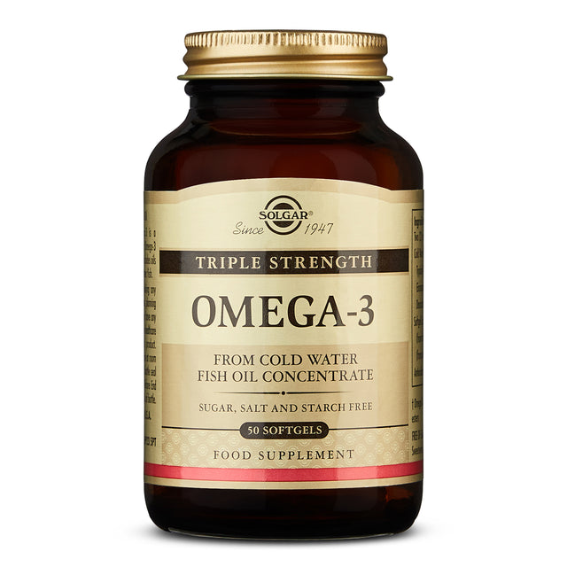 Solgar Omega-3 Triple Strength EPA & DHA, 950mg, 50 SoftGels