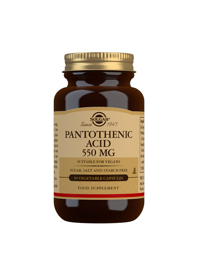 Solgar Pantothenic Acid, 550mg, 50 VCapsules