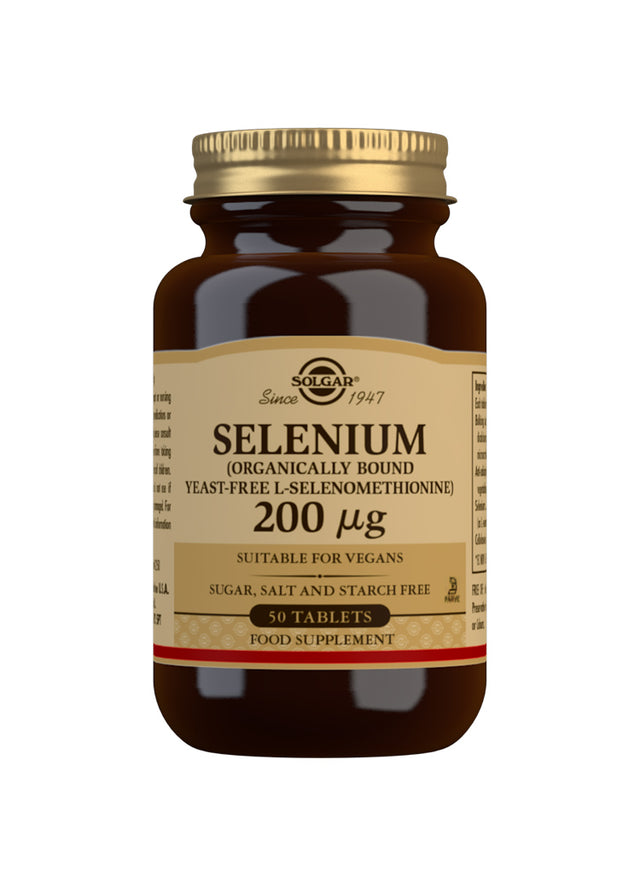 Solgar Selenium, 200ug, 50 Tablets