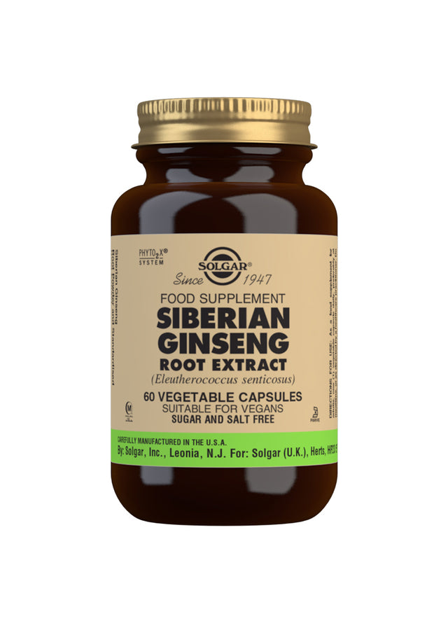 Solgar Siberian Ginseng Root Extract, 60 VCapsules