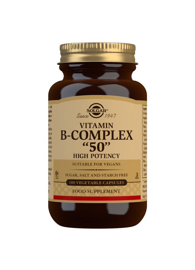 Solgar Vitamin B-Complex 50, High Potency, 100 VCapsules