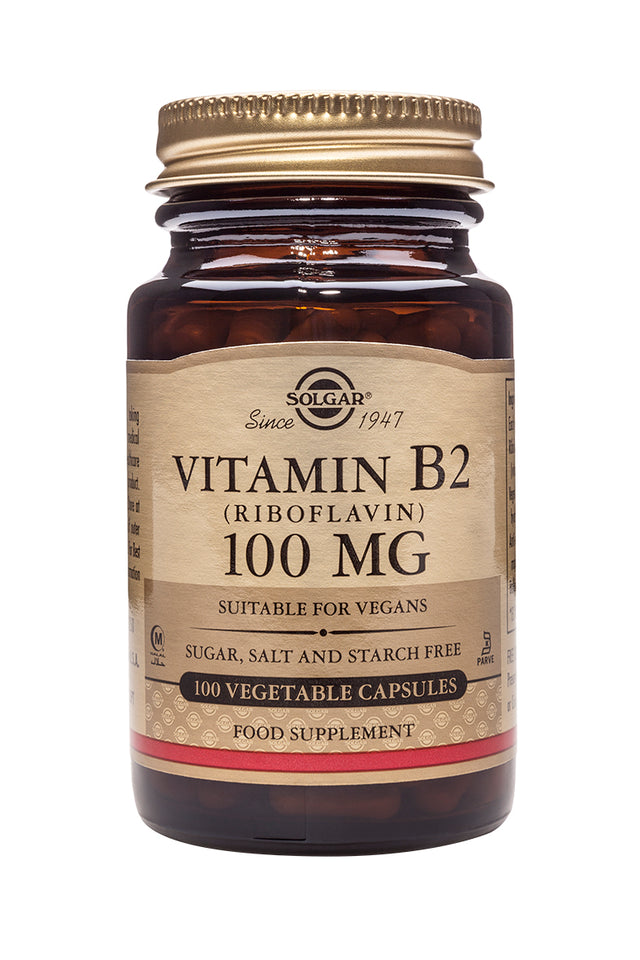 Solgar Vitamin B2-100mg, 100 Capsules