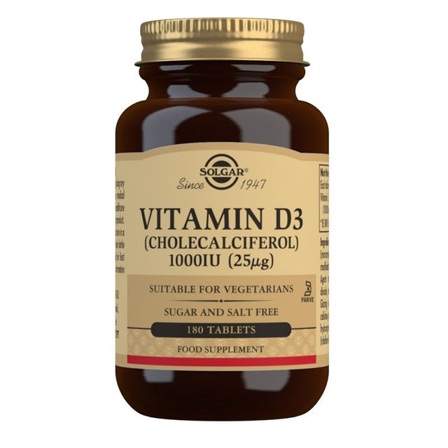 Solgar Vitamin D3- 1000IU, 180 Tablets
