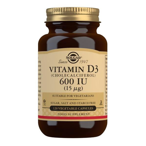 Solgar Vitamin D3- 600IU,  120 VCapsules