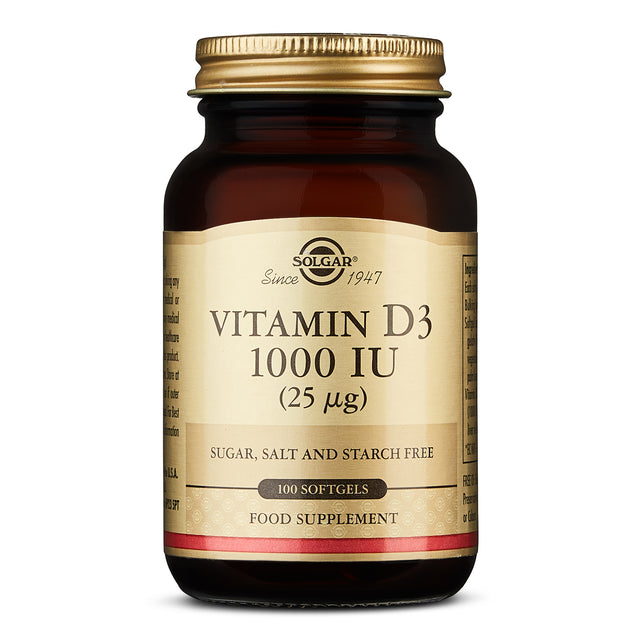 Solgar Vitamin D3, 1000iu, 100 SoftGels
