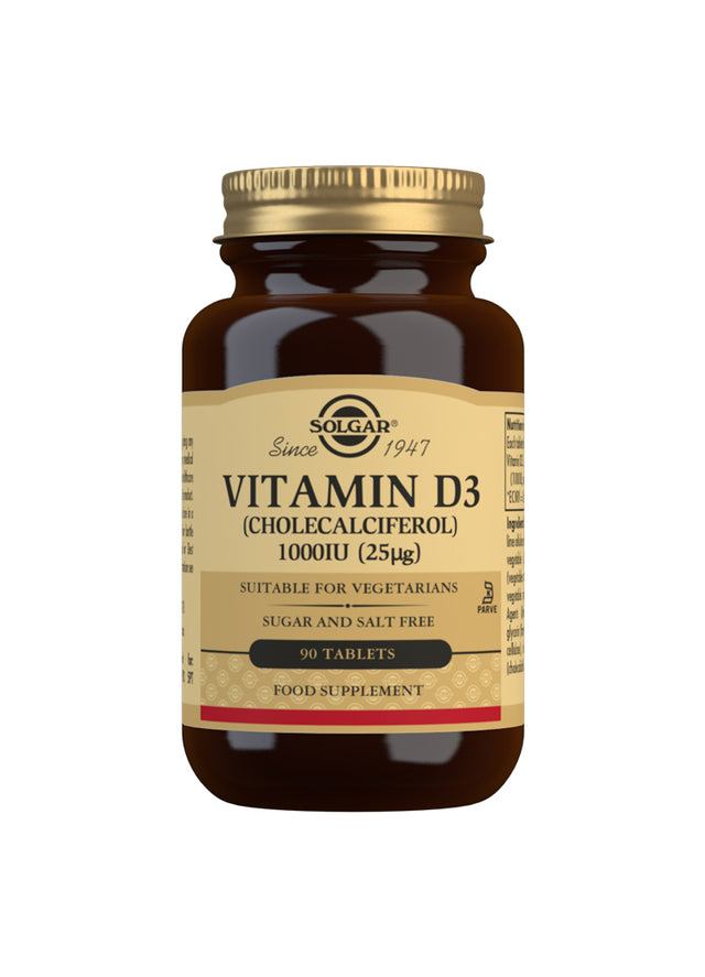 Solgar Vitamin D3, 1000iu, 90 Tablets