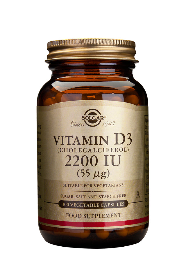 Solgar Vitamin D3, 2200iu, 100 VCapsules