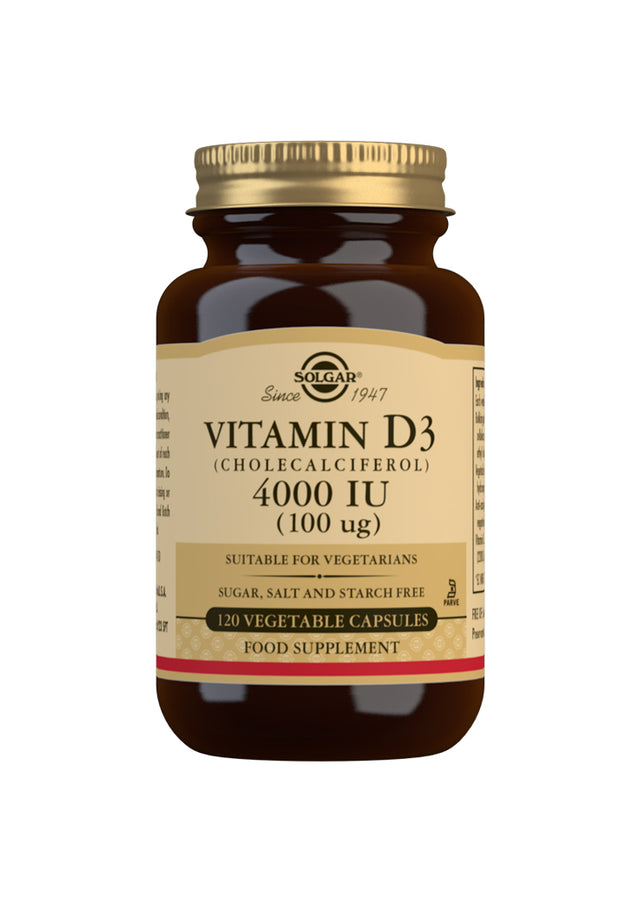 Solgar Vitamin D3, 4000iu, 120 VCapsules