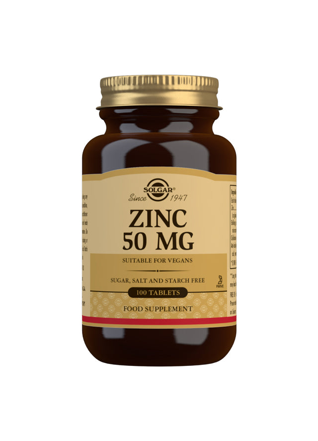 Solgar Zinc, 50mg, 100 Tablets