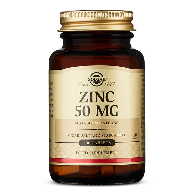 Solgar Zinc, 50mg, 100 Tablets