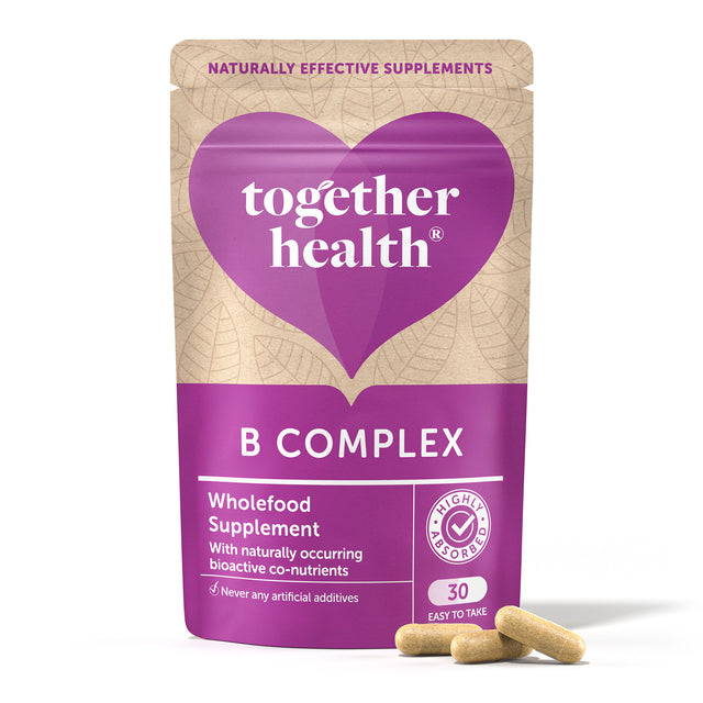 Together Health WholeVit Vitamin B Complex, 30 Capsules