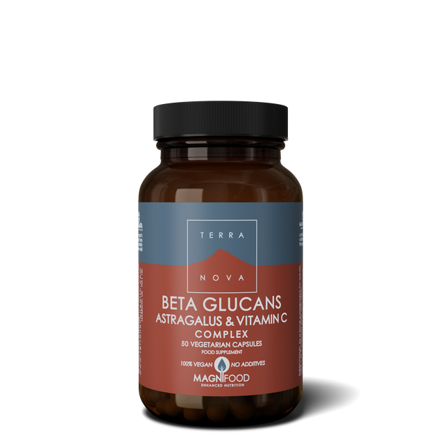 Terranova Beta Glucan , Astragalus & Vitamin C Complex, 50 VCapsules