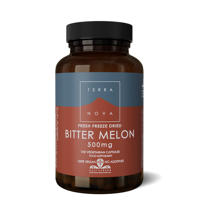 Terranova Bitter Melon  ( Karela, Bitter Gourd) 500mg, 100 VCapsules