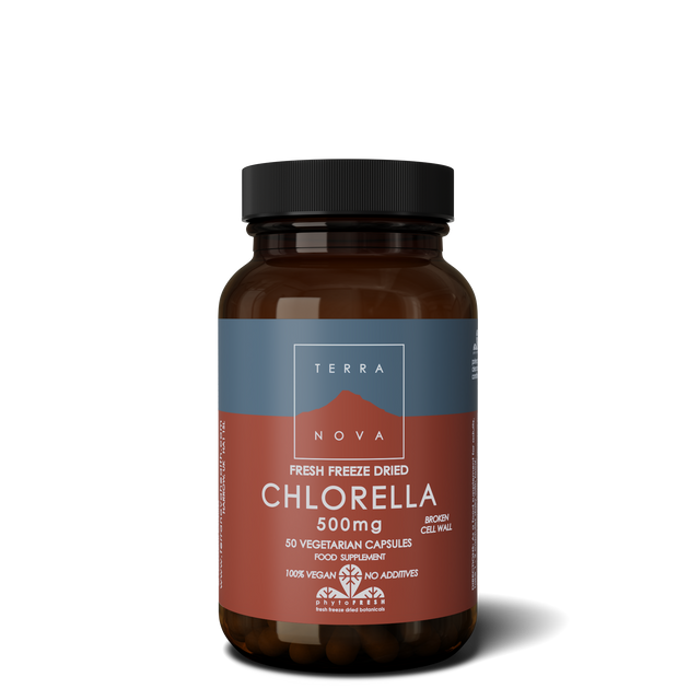 Terranova Chlorella 500mg, 50 VCapsules