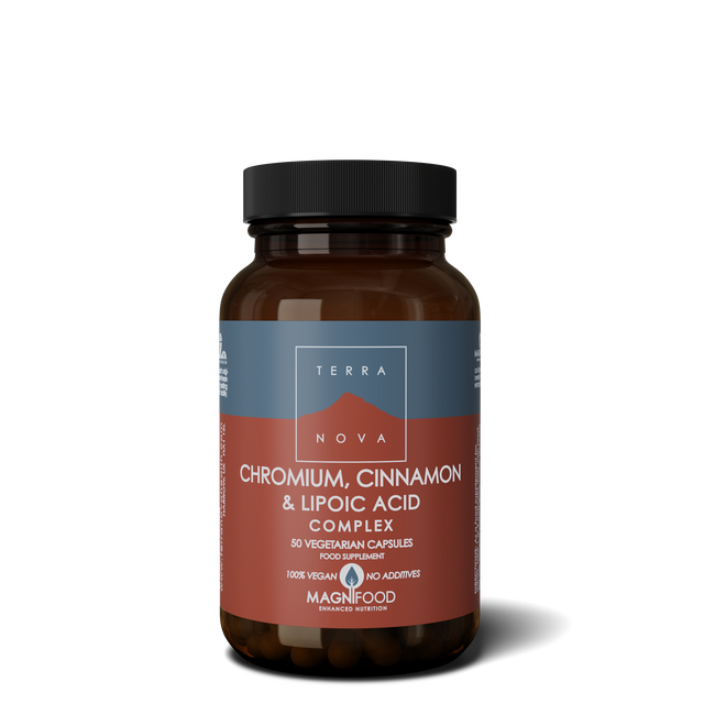 Terranova Chromium,Cinnamon & Lipoic Acid Complex, 50 Capsules