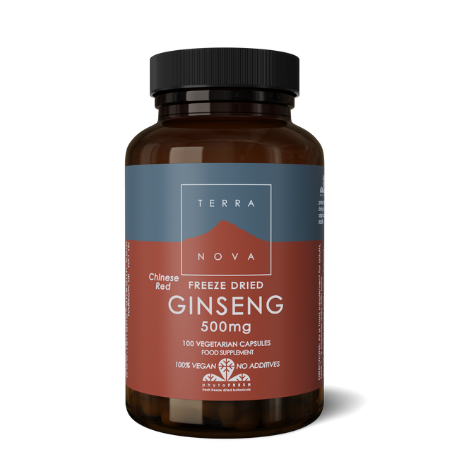 Terranova Ginseng (Chinese Red) 500mg, 100 VCapsules
