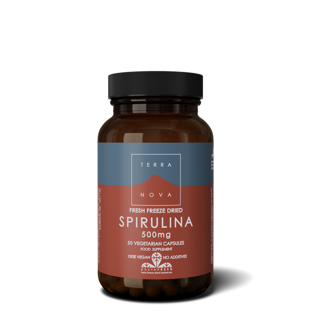 Terranova Spirulina 500mg,   50 VCapsules