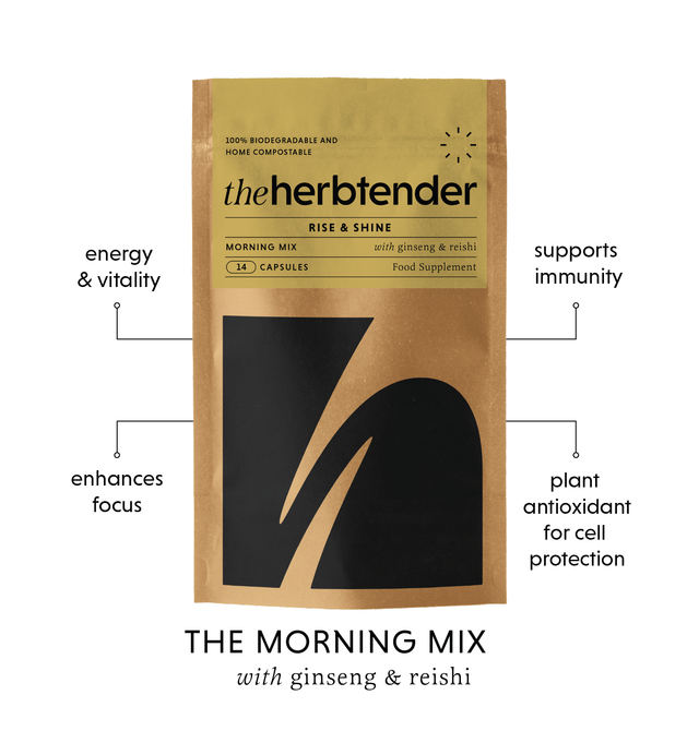 The Herbtender Rise & Shine, 14 Capsules