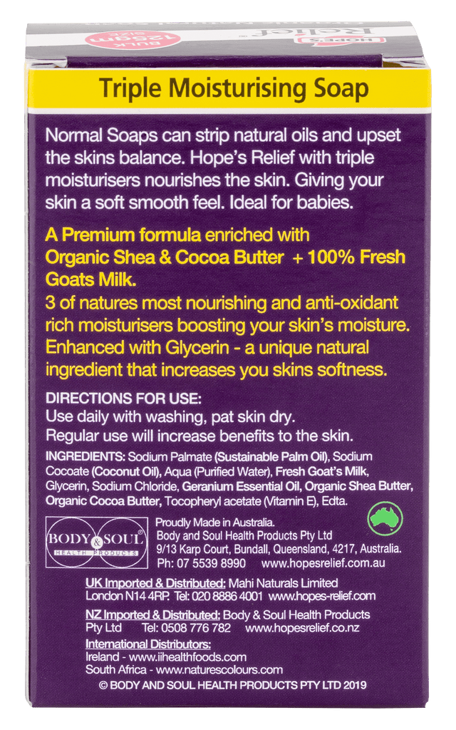 Hopes Relief Goats Milk Soap, 125gr