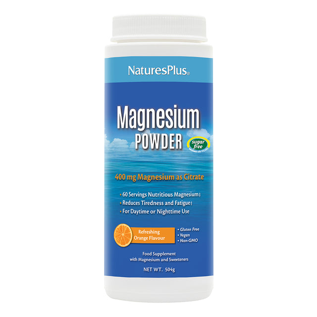 Nature's Plus  Orange Magnesium Powder 400mg, 504gr