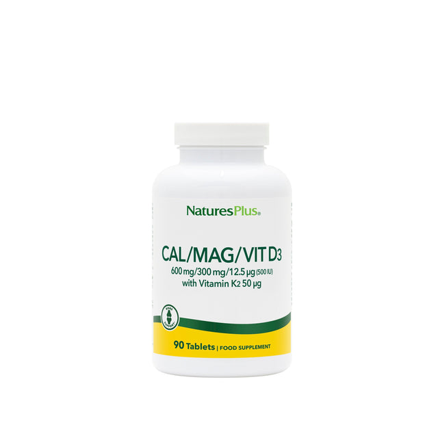 Nature's Plus Cal/Mag/Vit D3 with Vitamin K2, 90 Tablets