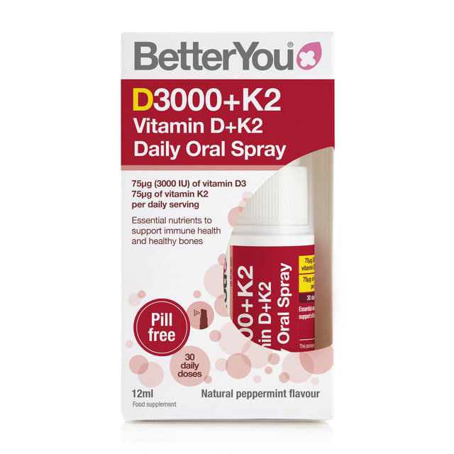 BetterYou D3000+ K2, 12ml Spray