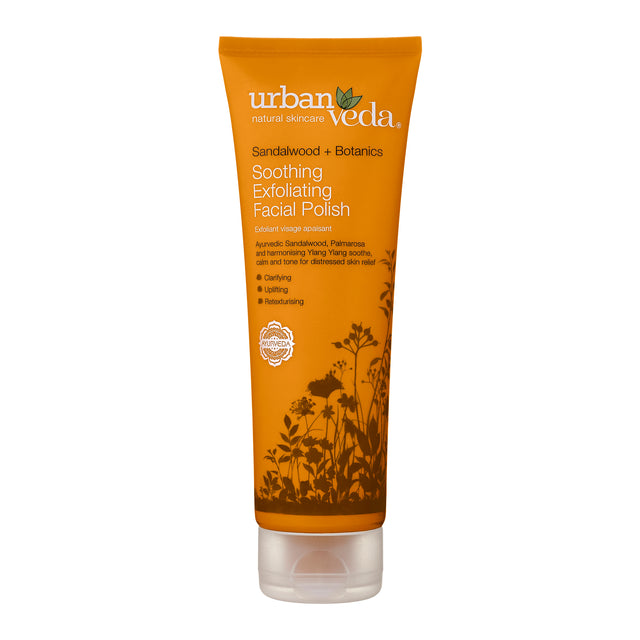 Urban Veda Sandalwood & Botanics Soothing Exfoliating Facial Polish, 125ml