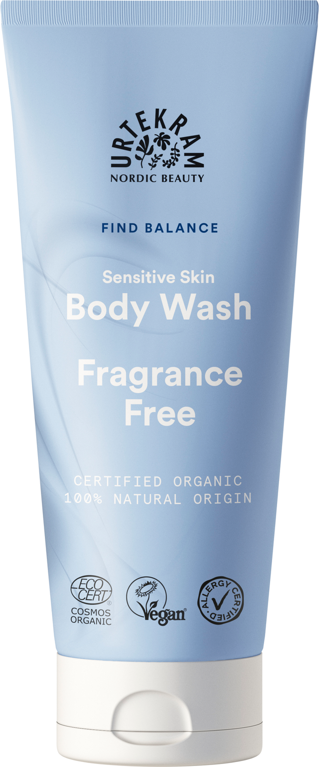 Urtekram Sensitive Skin Body Wash, 200ml