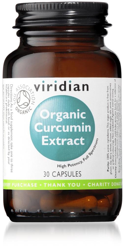 Viridian Organic Curcumin Extract, 30 Capsules