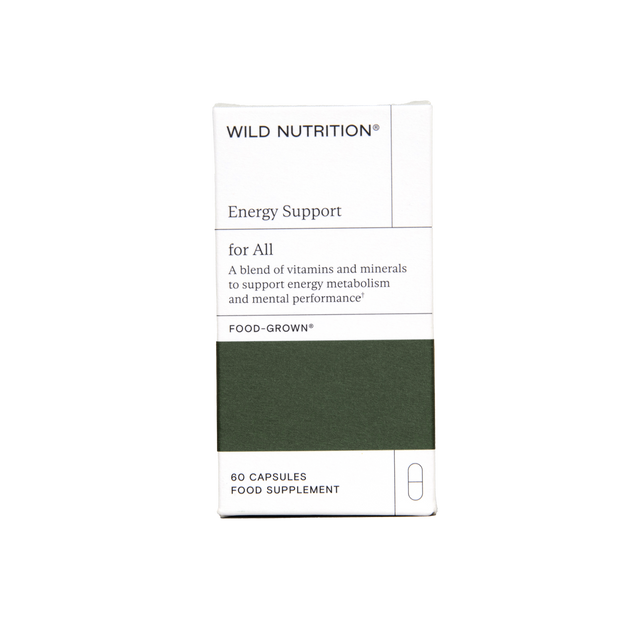 Wild Nutrition Energy Support, 60 Capsules