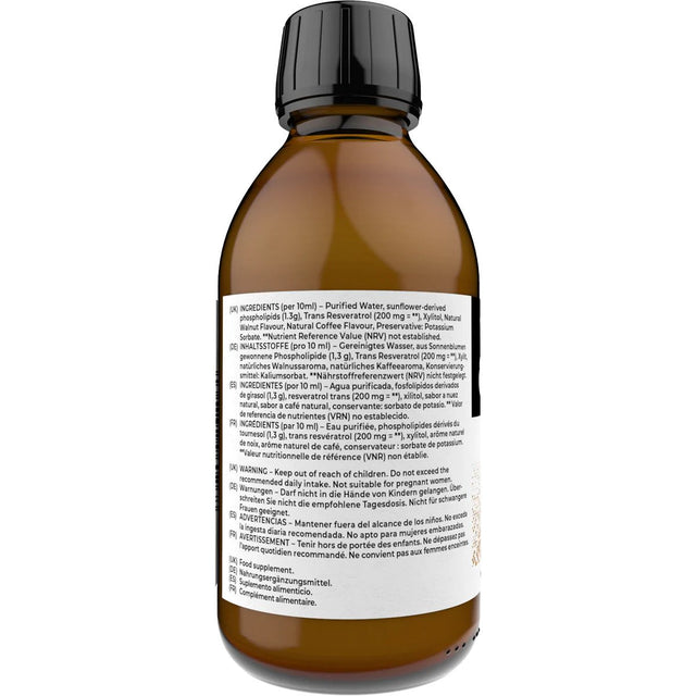 Youth & Earth Liposomal Resveratrol 200mg - Wild Berry, 250ml