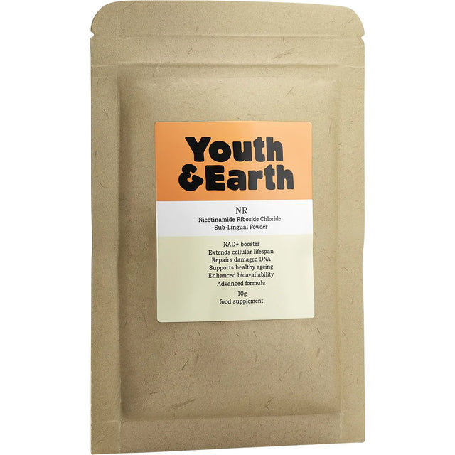 Youth & Earth NR (Nicotinamide Riboside Chloride) Powder, 10g