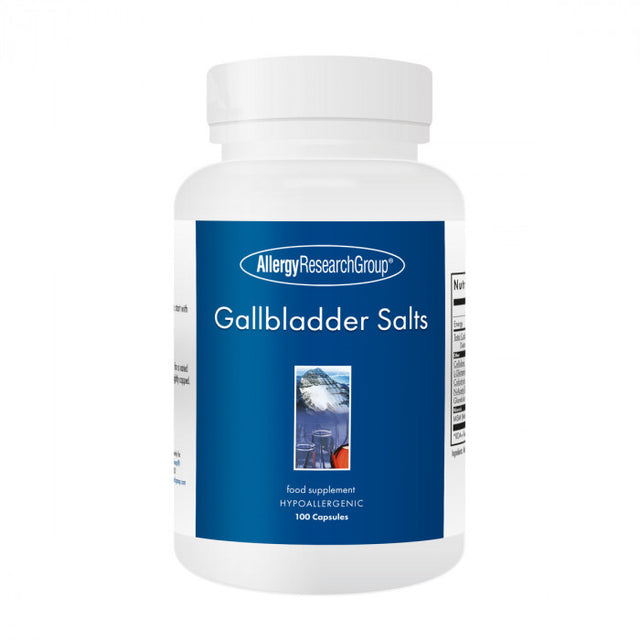 Allergy Research Gall Bladder Salts (Ox Bile), 100 Capsules
