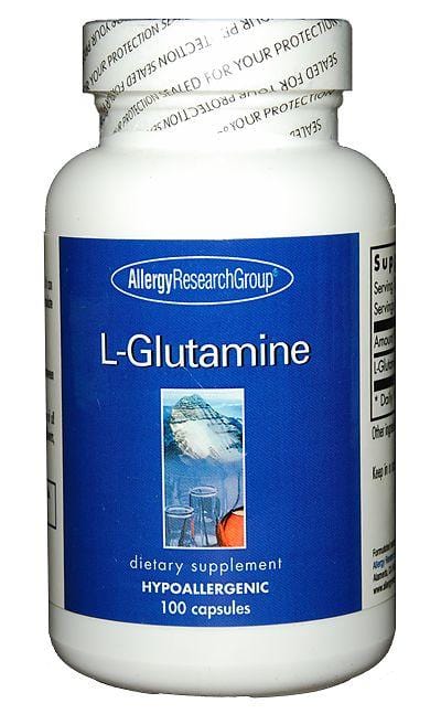 Allergy Research L-Glutamine, 500mg, 100 Capsules