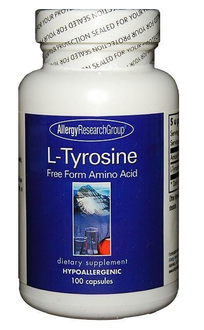 Allergy Research L-Tyrosine, 500mg, 100 Capsules