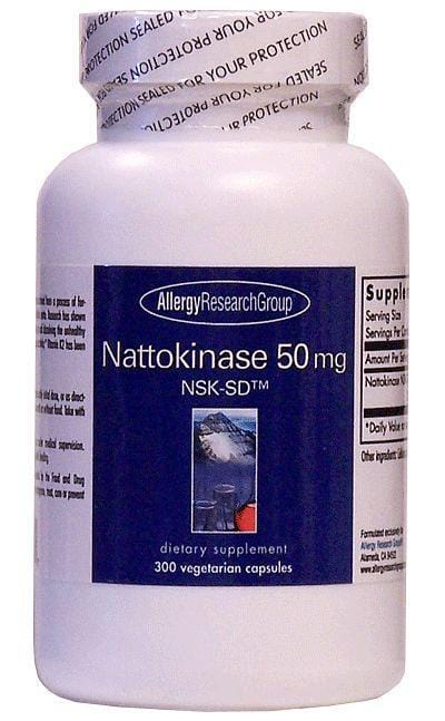 Allergy Research Nattokinase NSK-SD, 50mg, 90 VCapsules