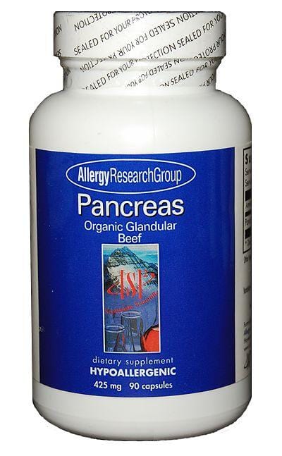 Allergy Research Pancreas Organic Glandular Beef , 90 Capsules